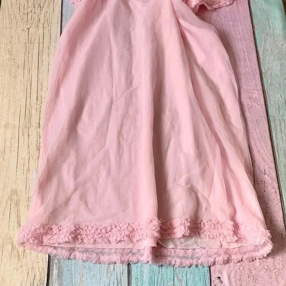 Cute little pink vintage slip dress nightgown size medium - Picture 6 of 6